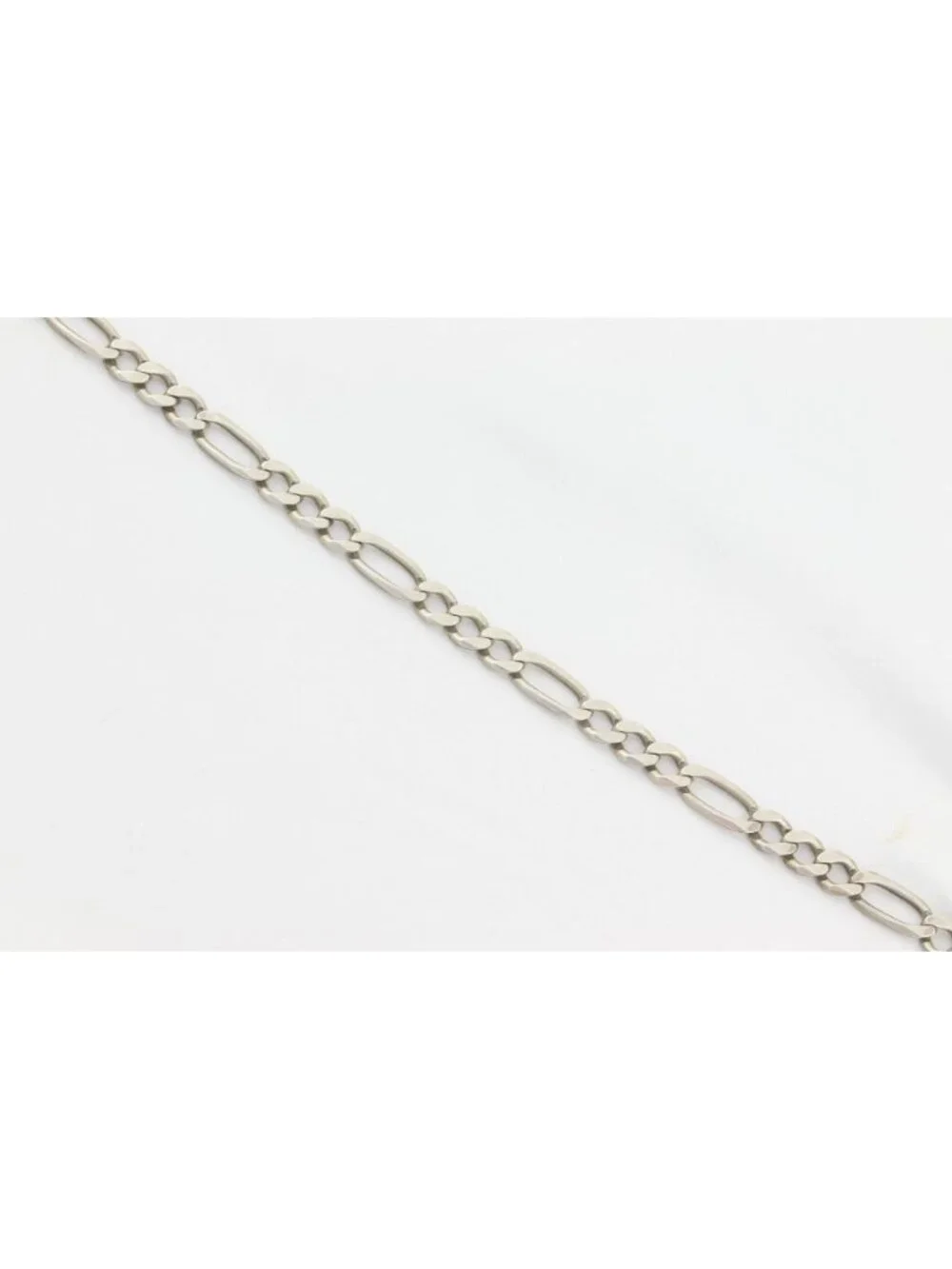 Men's Sterling Silver Large Figaro Link Chain Bracelet 10.5